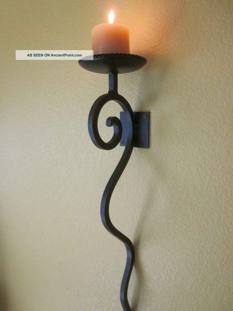 Charming wrought iron wall candle holders uk leyanna