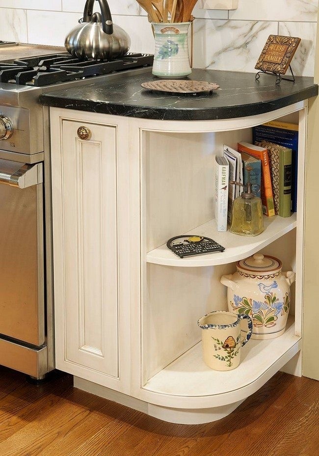 Countertop cookbook shelf a simple yet elegant way to