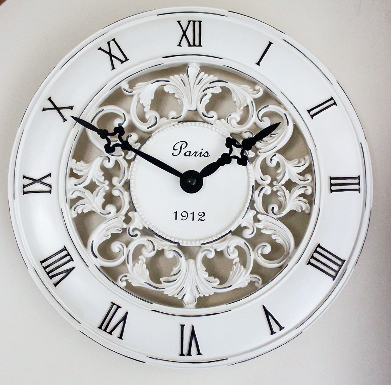 Country kitchen clock french style wall clock floral decor