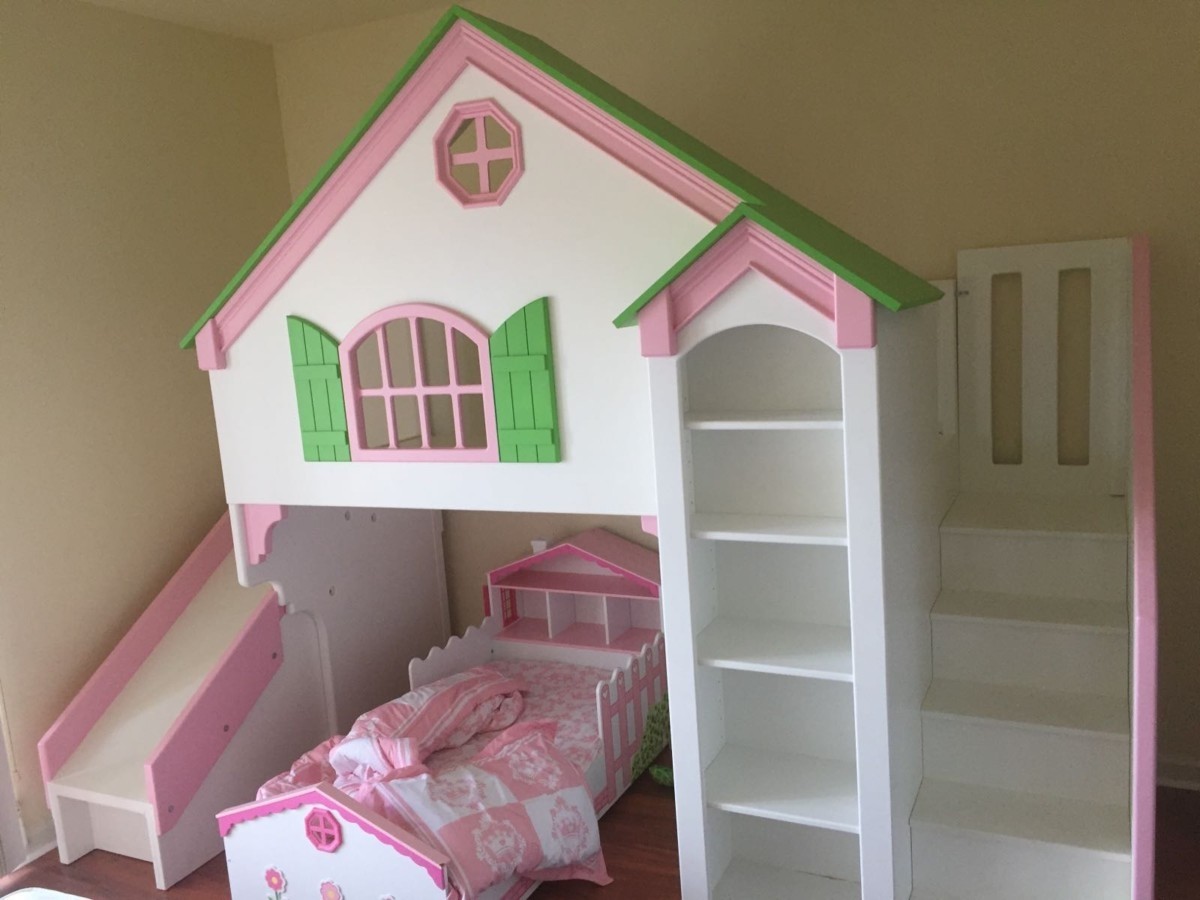 Dollhouse loft bed themed beds by tanglewood design