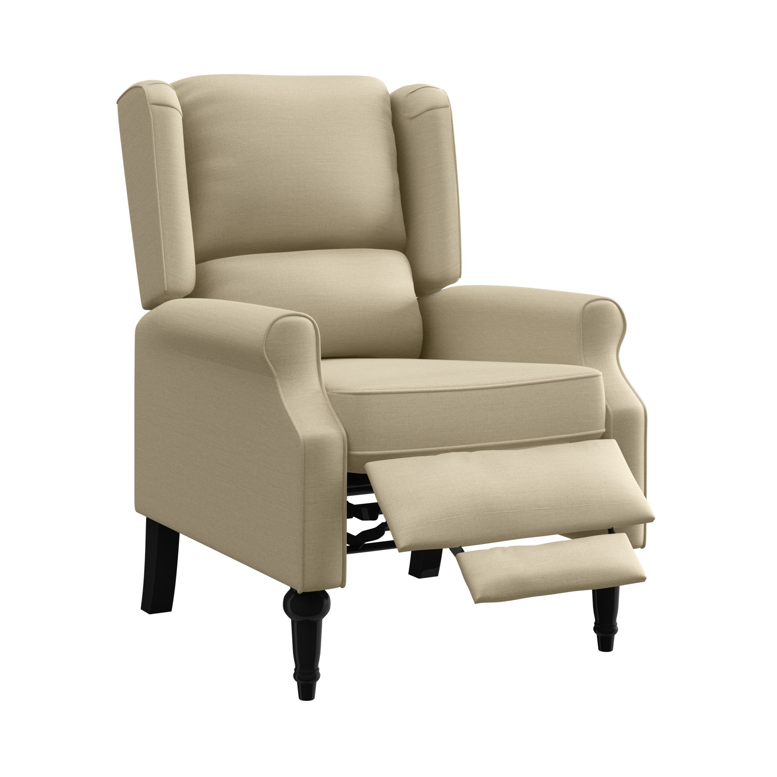 Homesvale alanna wingback pushback recliner in textured