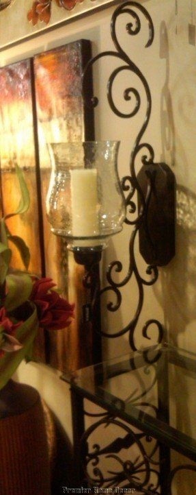 Hurricane candle sconces wall with images tuscan