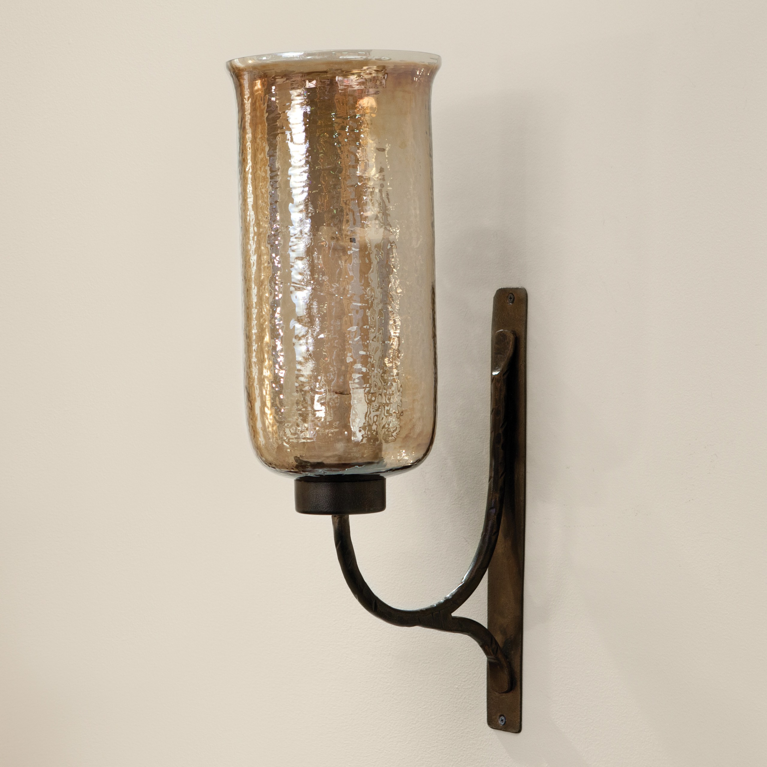 Imax large hurricane candle wall sconce at hayneedle