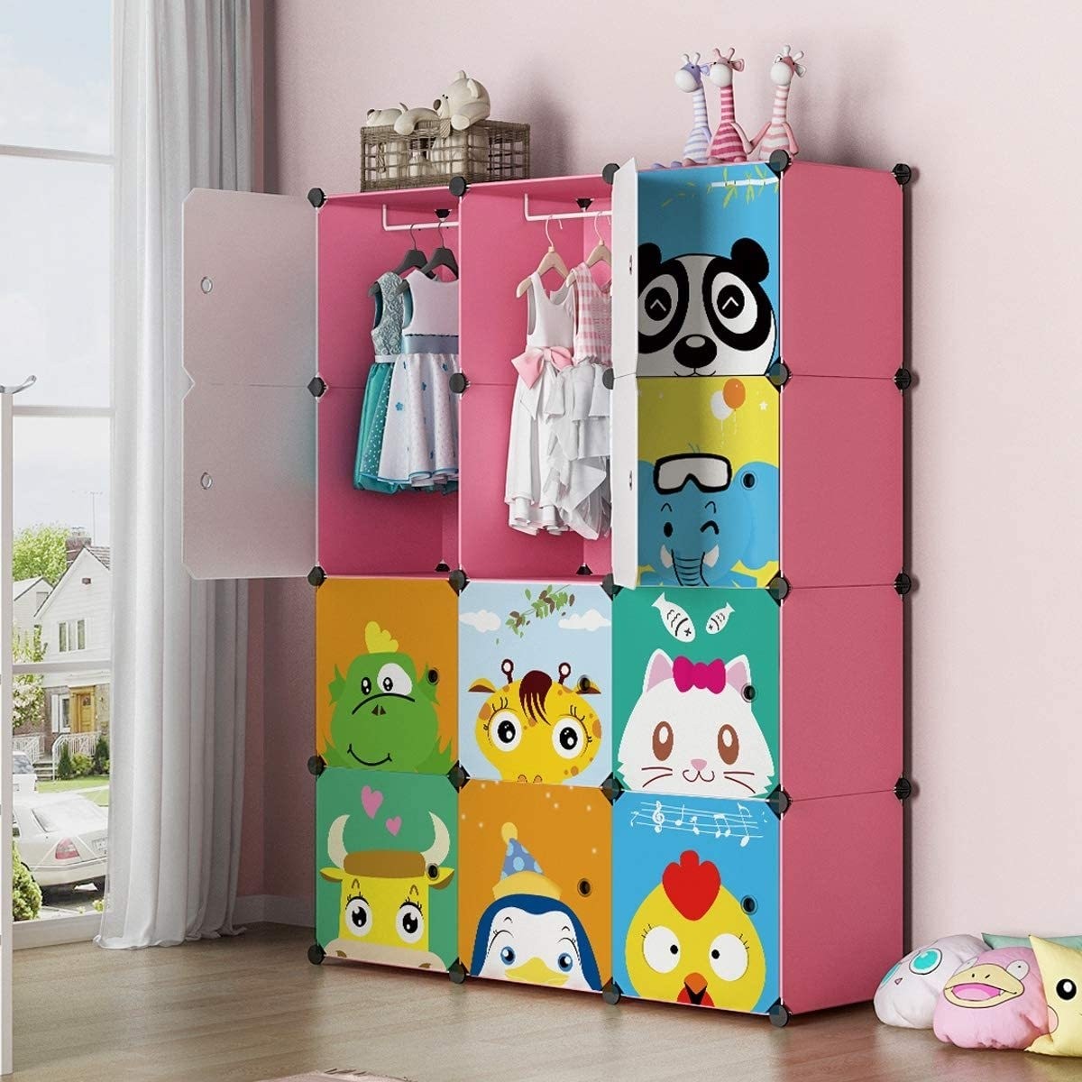Kousi portable kids wardrobe closet children dresser