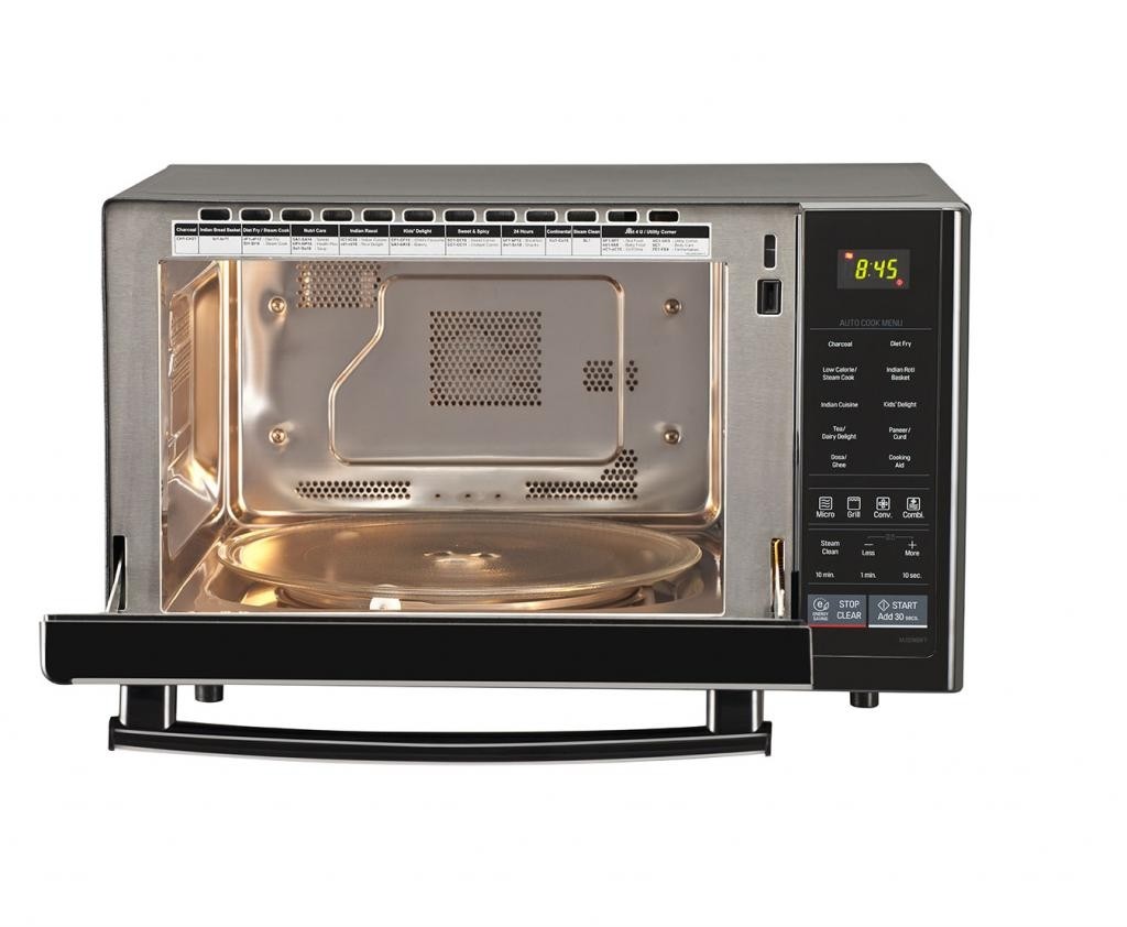 Lg 32l black color 2400w convection microwave oven 1