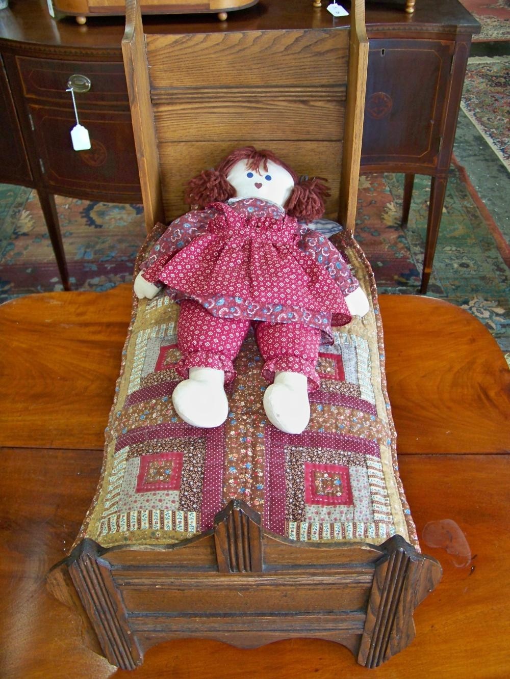 Lot oak doll murphy bed 1