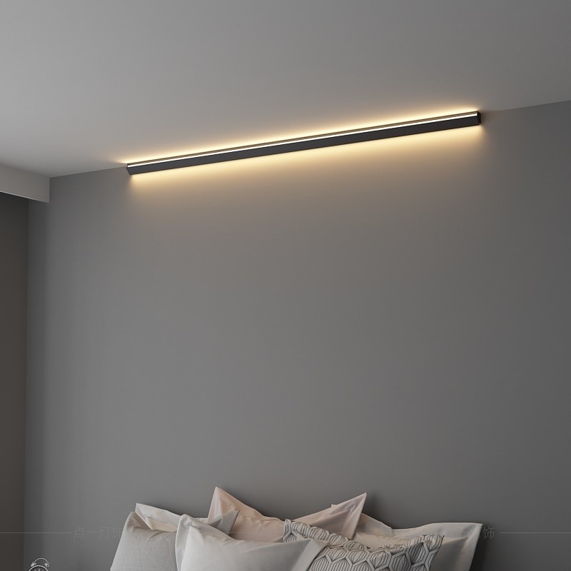 Modern corner led wall lamp minimalist indoor lighting 2