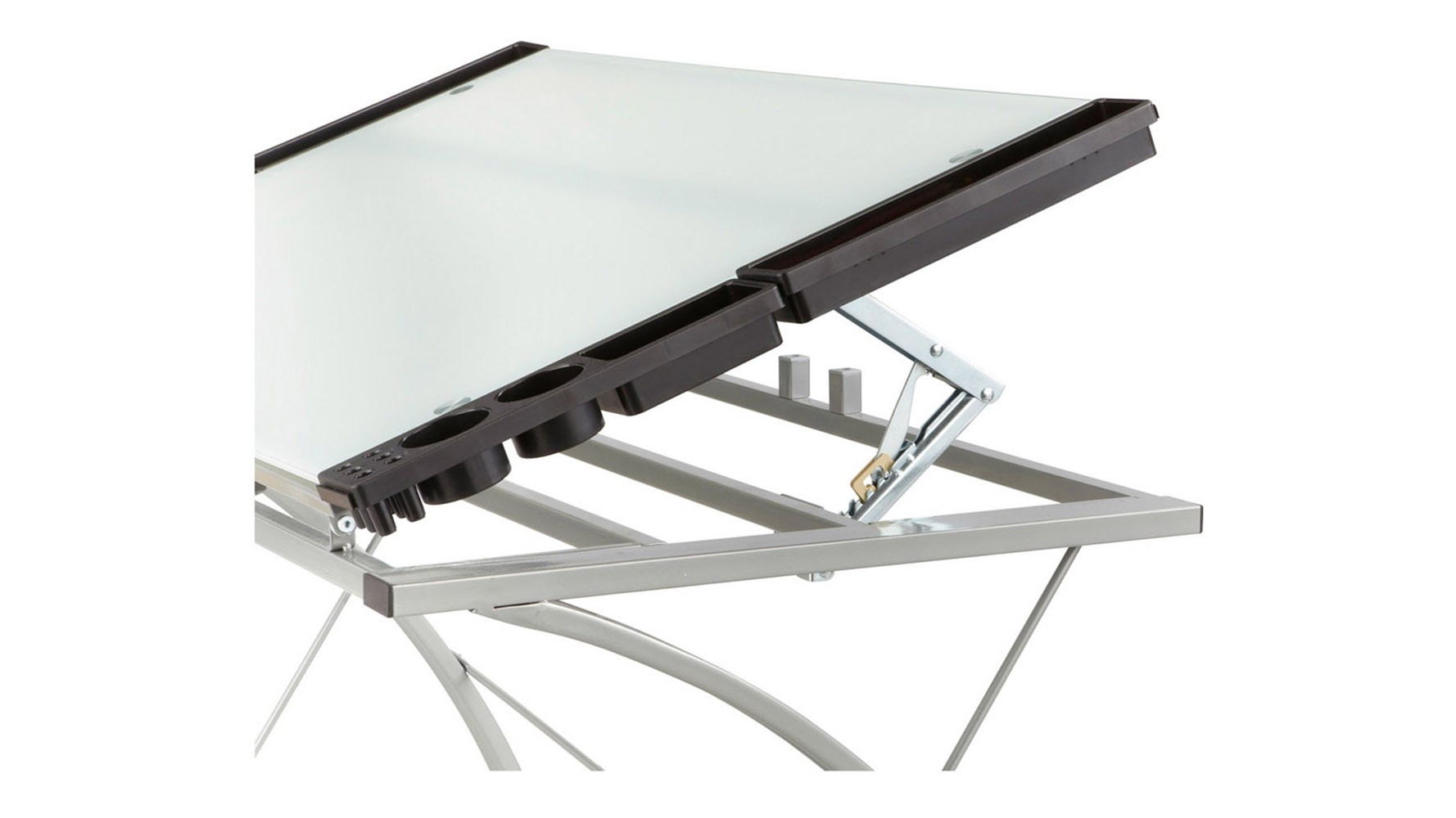 Modern xpressions glass top drafting table zuri furniture