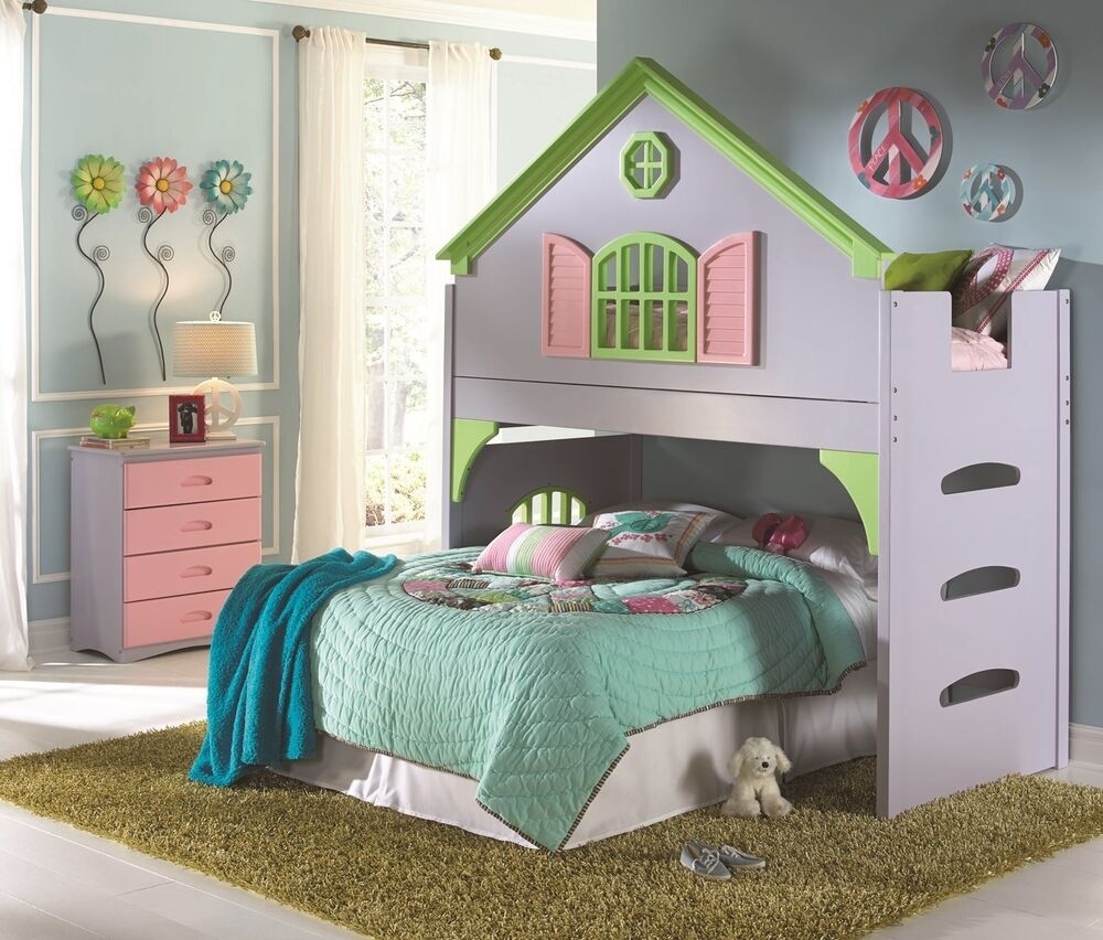 Multicolor storage dollhouse bunk bed houston only ebay