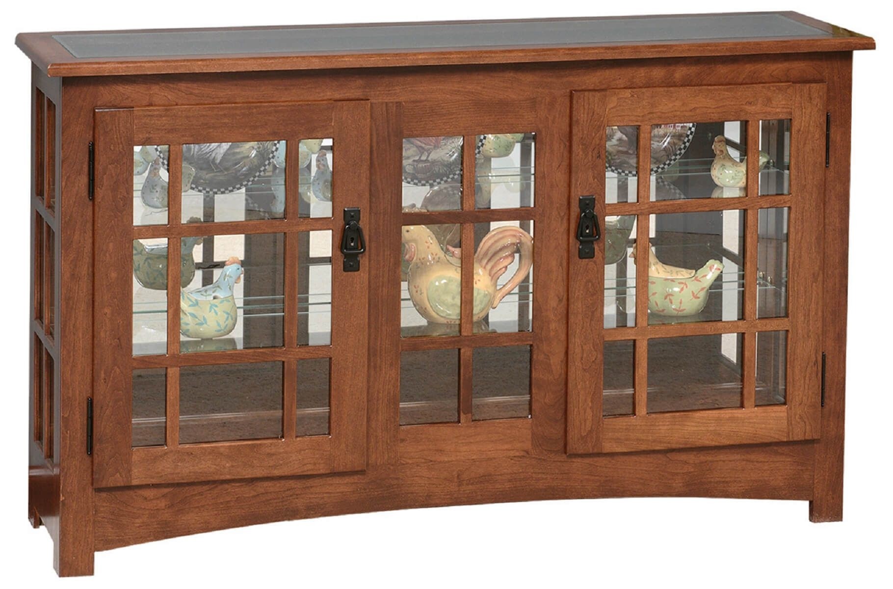 Newton large mission curio cabinet countryside amish
