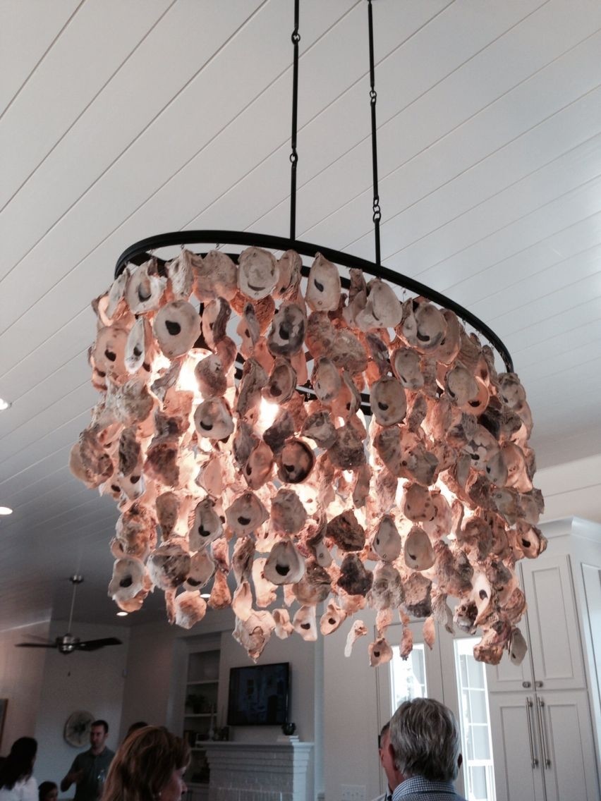 Oyster shell chandelier covington la 2014 shell