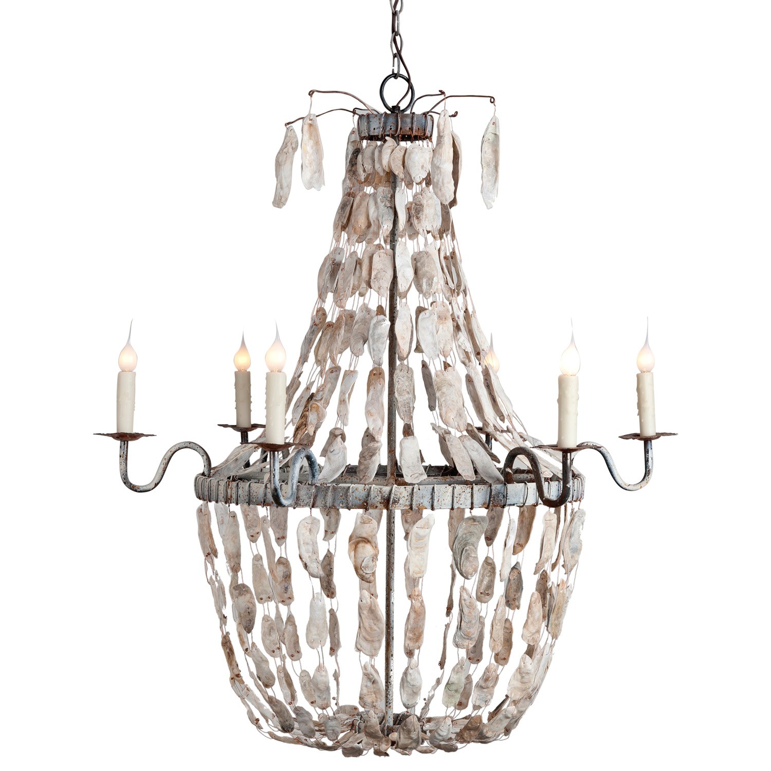 Oyster shell chandelier ideas homesfeed