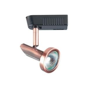 Plc lighting 1 light track light fixture copper finish cli