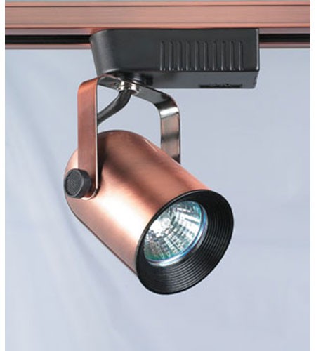 Plc lighting delta 1 light track fixture in copper tr19