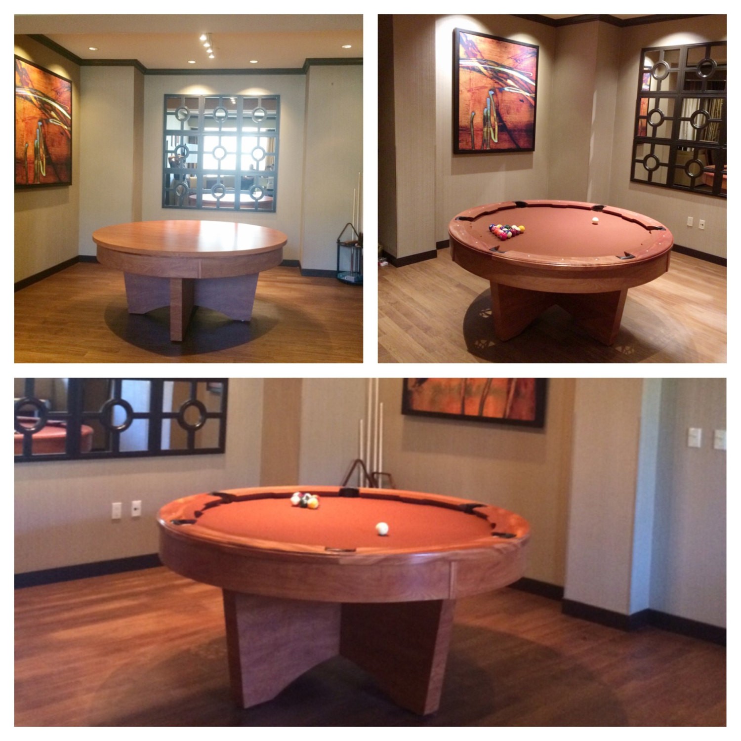 Pool table for sale round poker pool table by pooltables