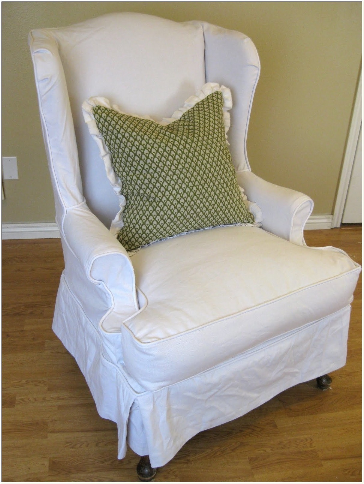 Queen anne wingback chair covers chairs home