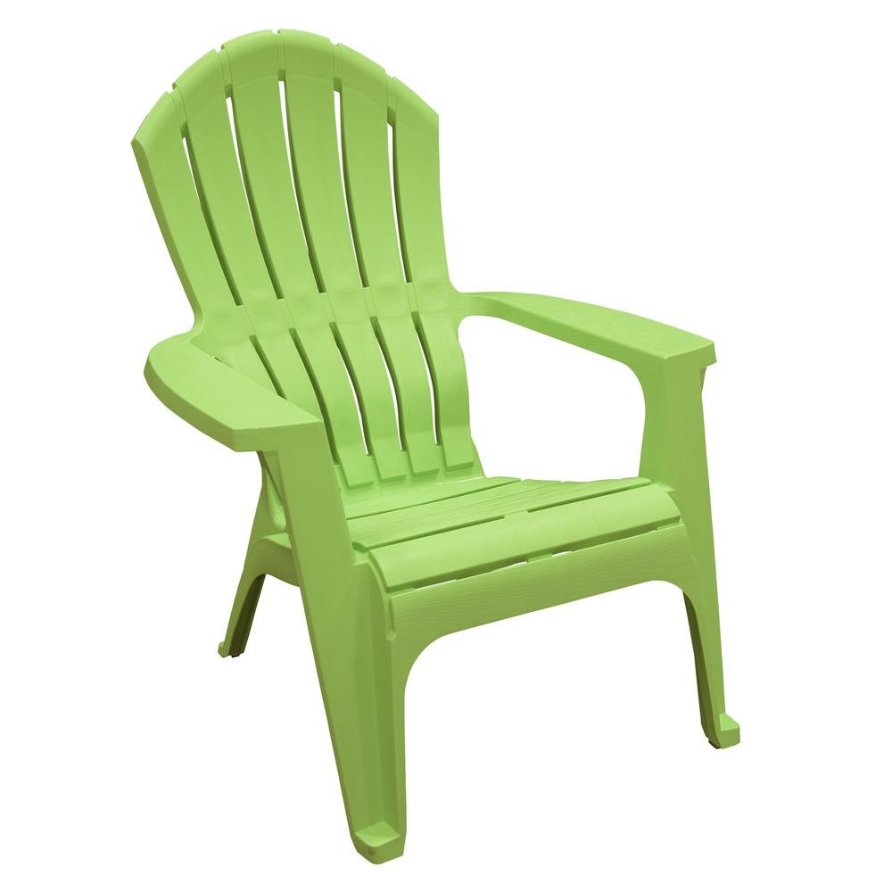 Realcomfort lime plastic adirondack chair 8371 97 4303