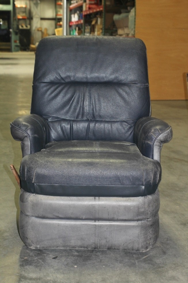 Rv furniture used rv motorhome blue leather prevost swivel