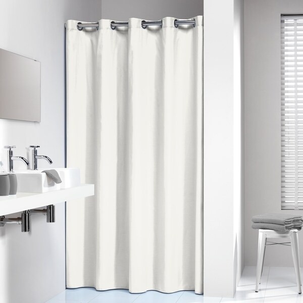 Shop sealskin extra long hookless shower curtain off white