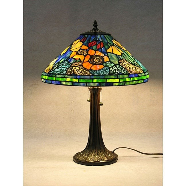 Shop tiffany style water lily table lamp free shipping