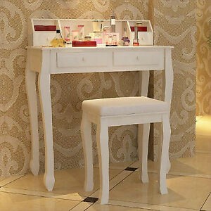 Songmics vanity dressing table without mirror stool modern 1