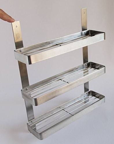 Stainless steel kitchen spice shelf rack kitchen organizer 2