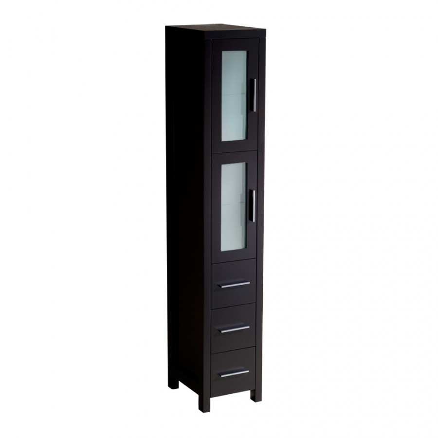 Tall modern linen cabinet with finish choice uvfst6260