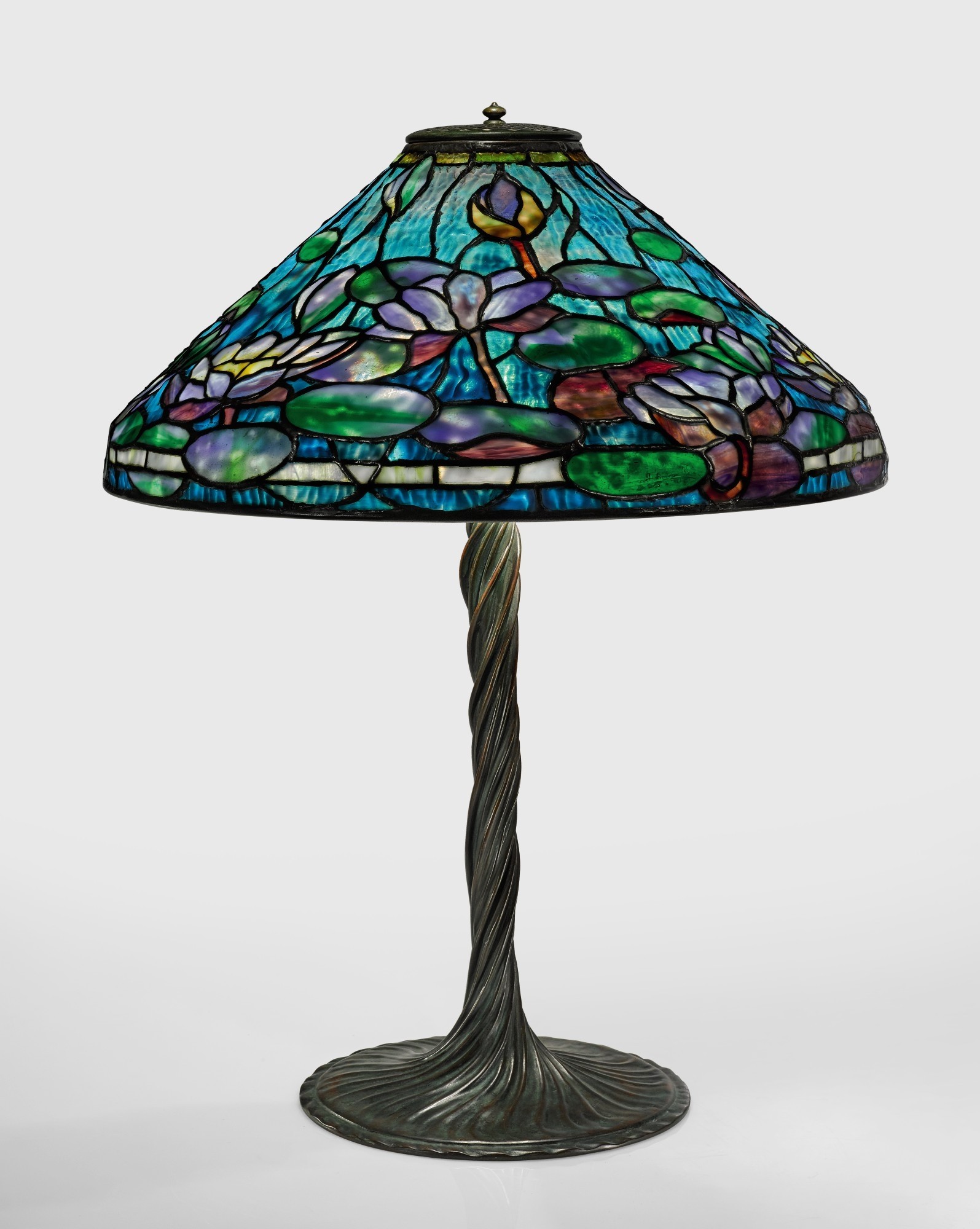 Tiffany studios pond lily table lamp dreaming in