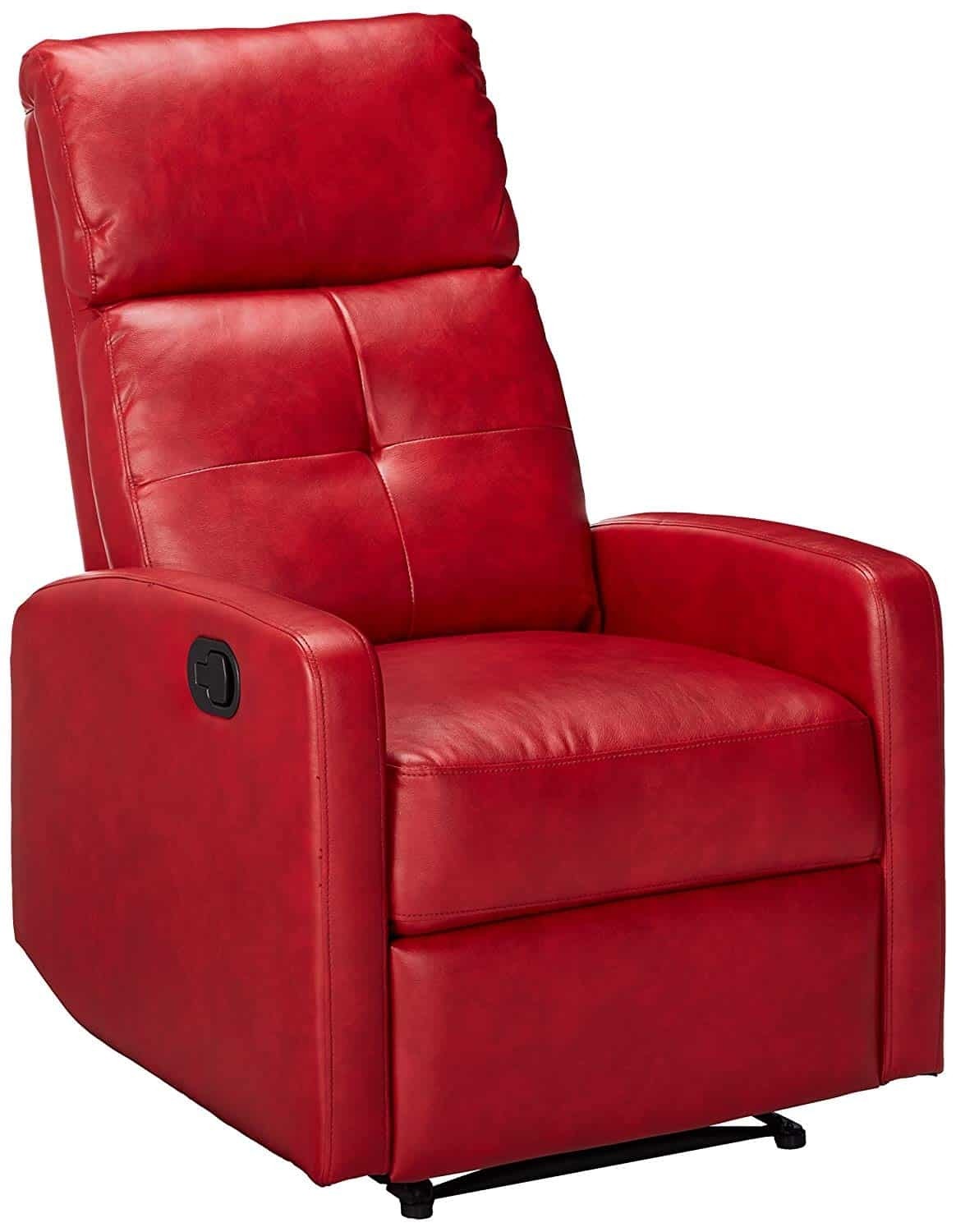 Top 10 red leather recliner chairs 2020 reviews guide 1