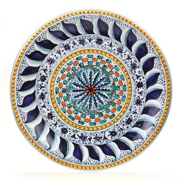 Tuscan geometric 16 large decorative plate decorative