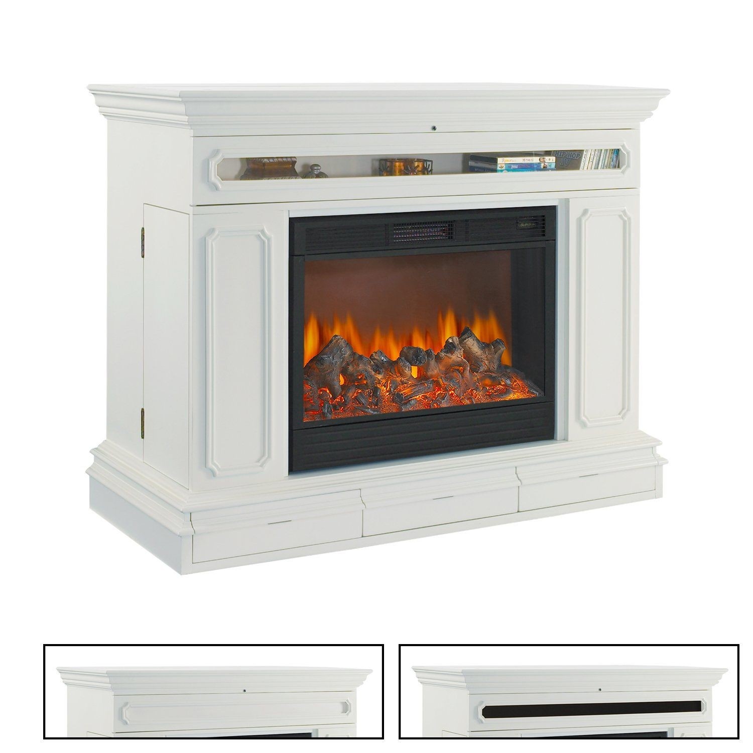 Tv lift cabinet at004602w remington electric fireplace tv