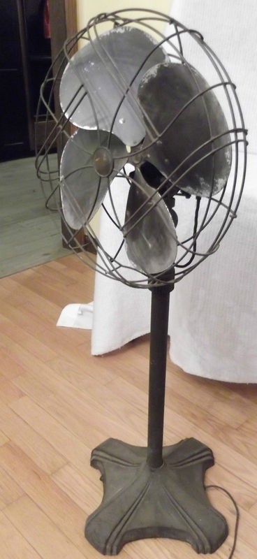 Vintage art deco emerson electric oscillating pedestal fan