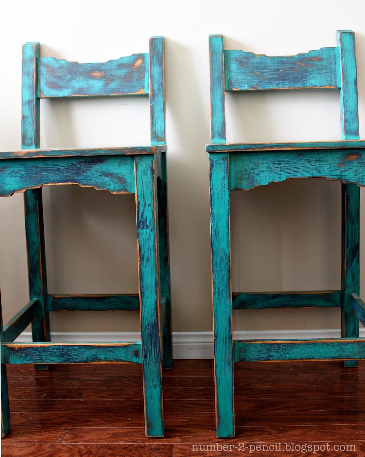 Vintage turquoise southwestern bar stools no 2 pencil