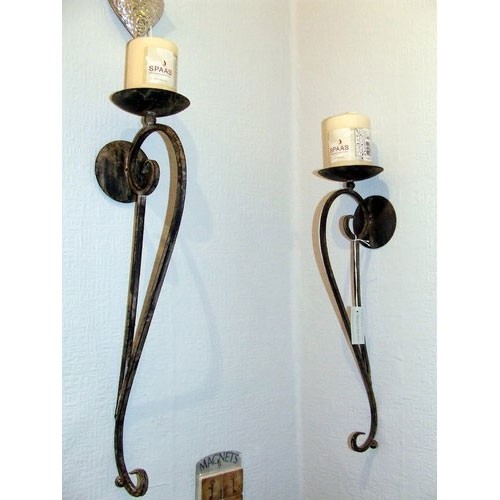 Wall candle holders wrought iron wall candle holders and