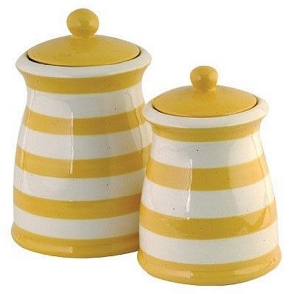 Yellow kitchen canisters the social informer 1