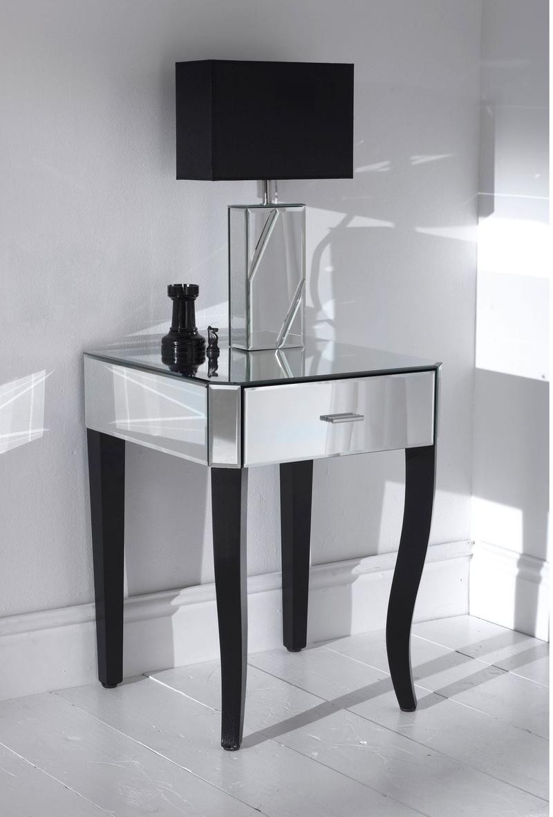 10 classy mirrored bedside table designs rilane 1
