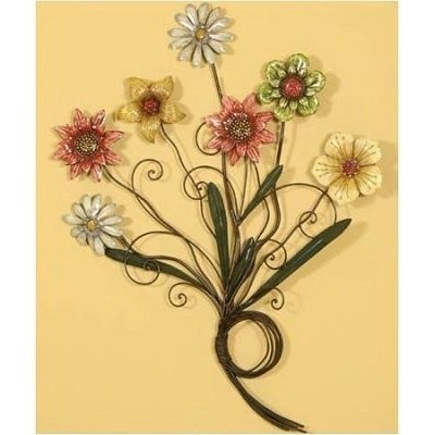 10 colorful metal flower wall art decor indoors