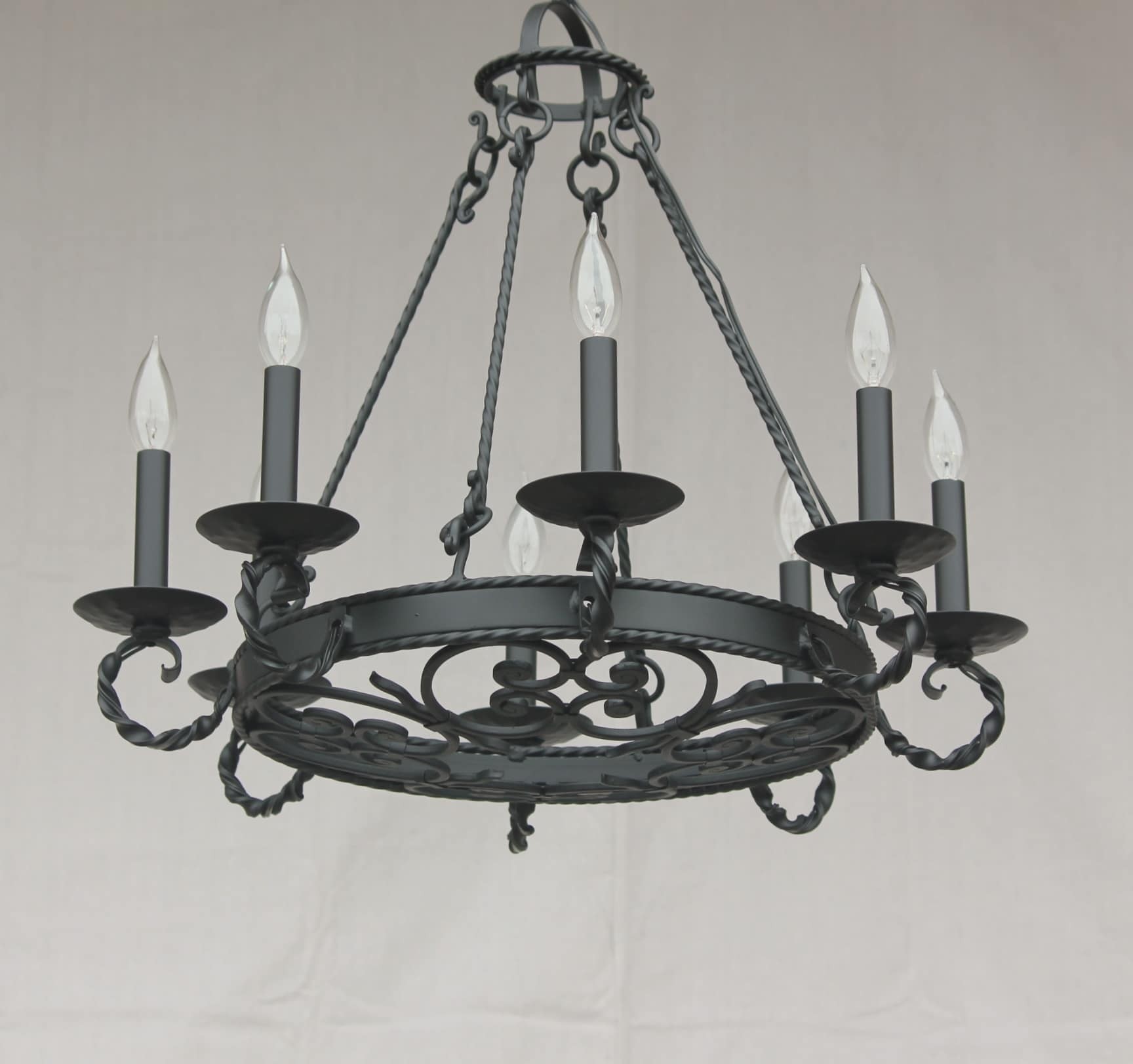 1388 8 spanish style wrought iron chandelier lights of