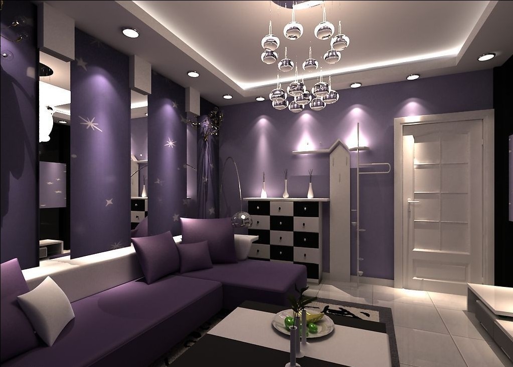 19 phenomenal purple living room design ideas
