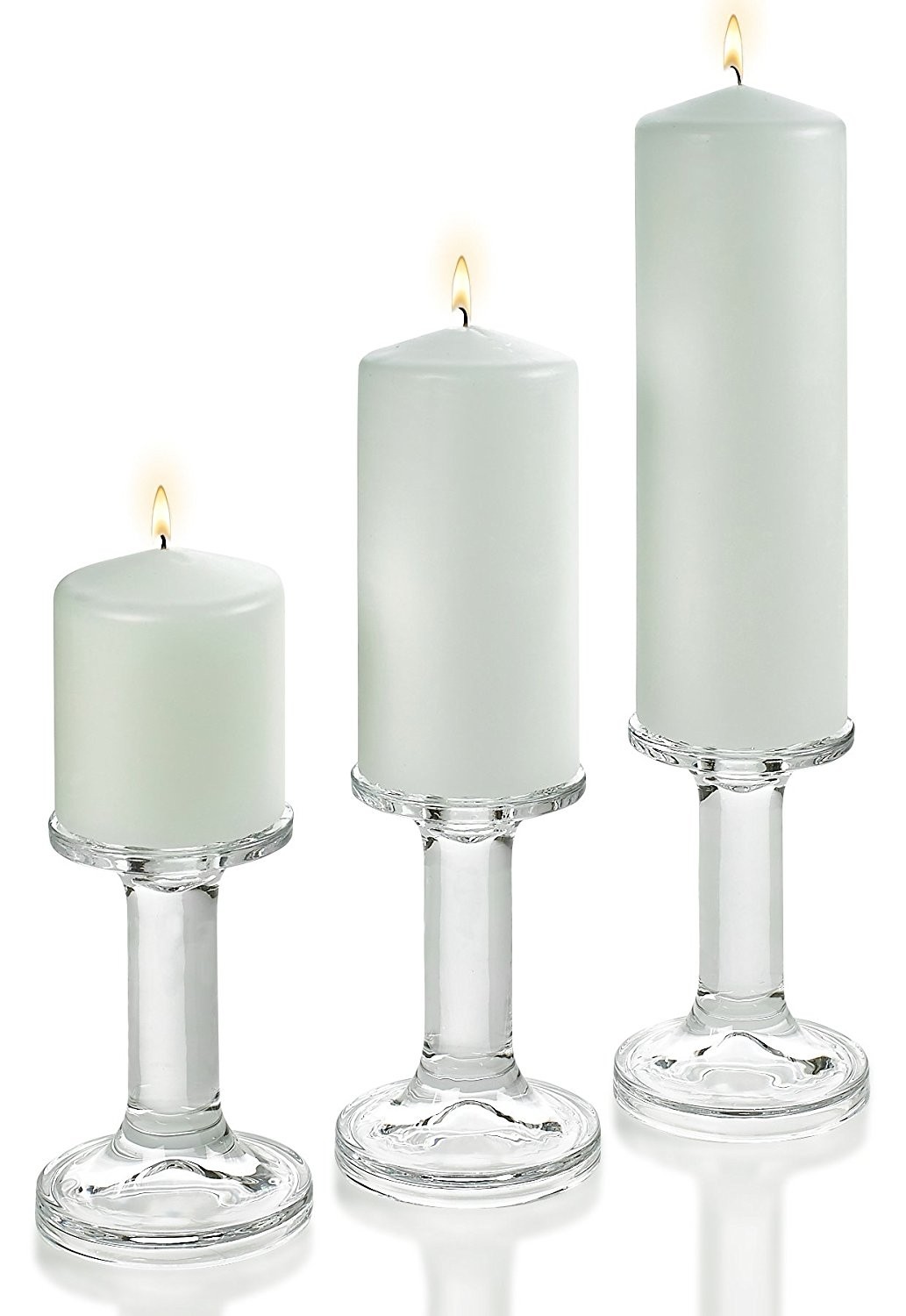 3 glass round shaped candle holders 5 5 with set