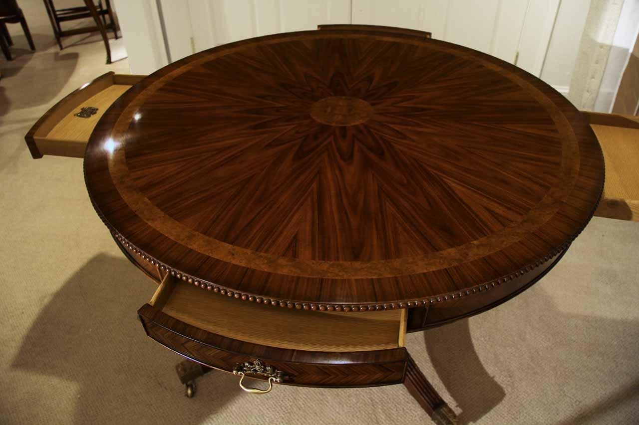 48 inch round formal duncan phyfe rosewood dining table