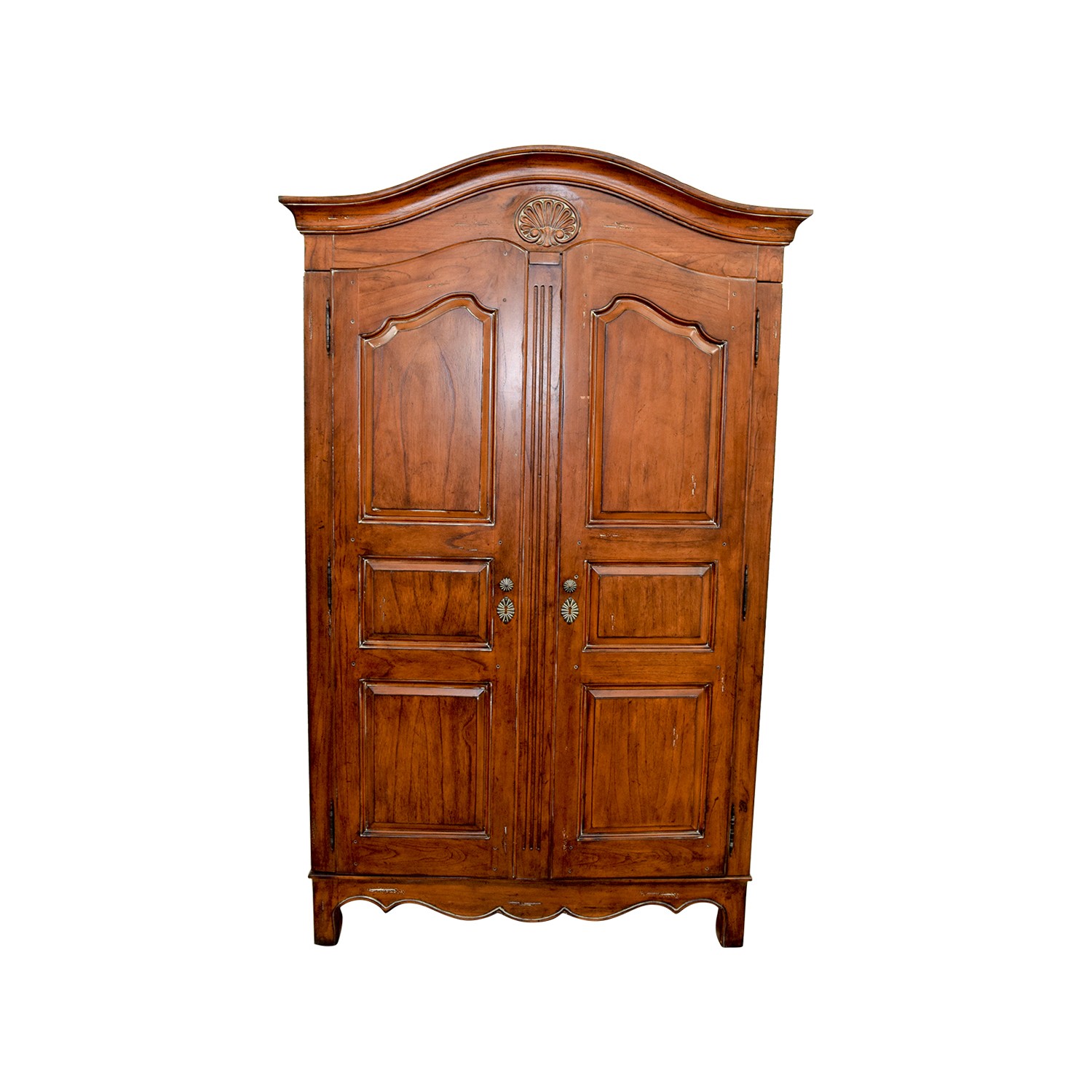 64 off wood armoire with interior shelves storage