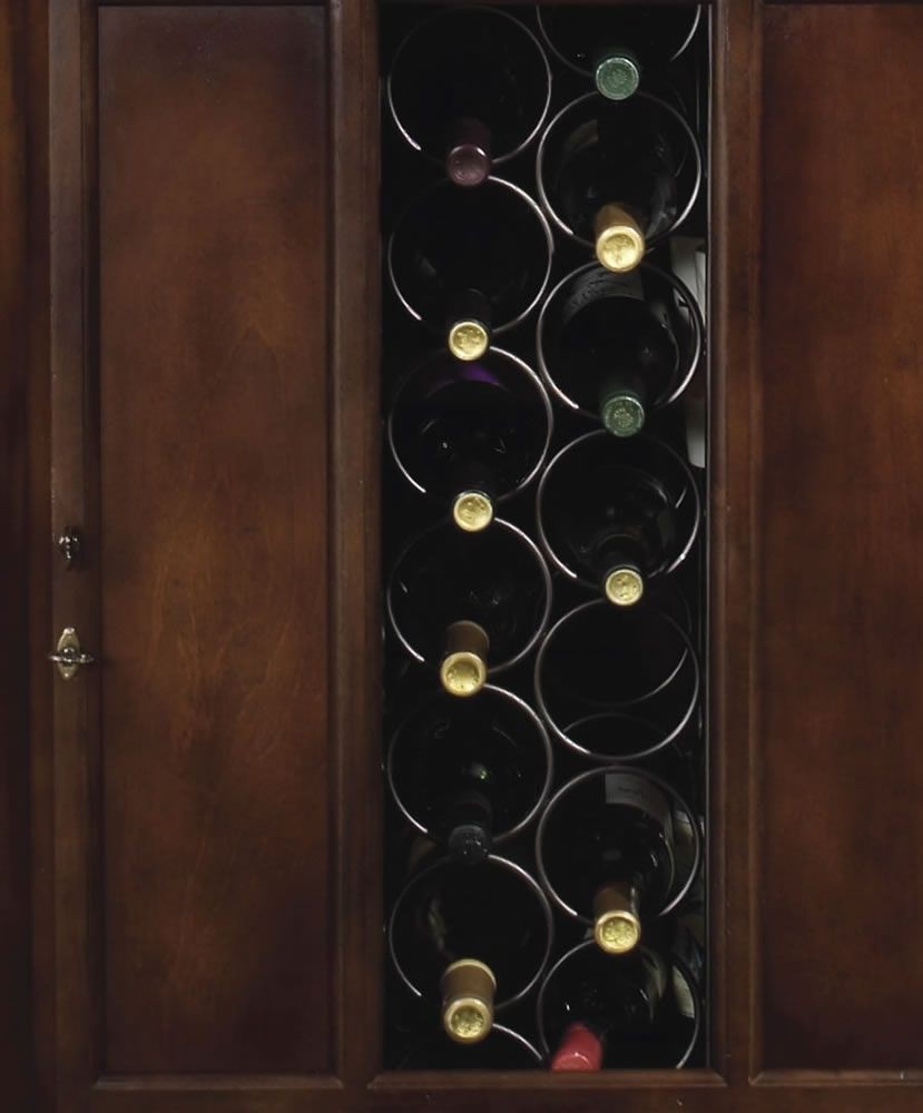 690000 metal wine rack with a capacity of 13 bottles
