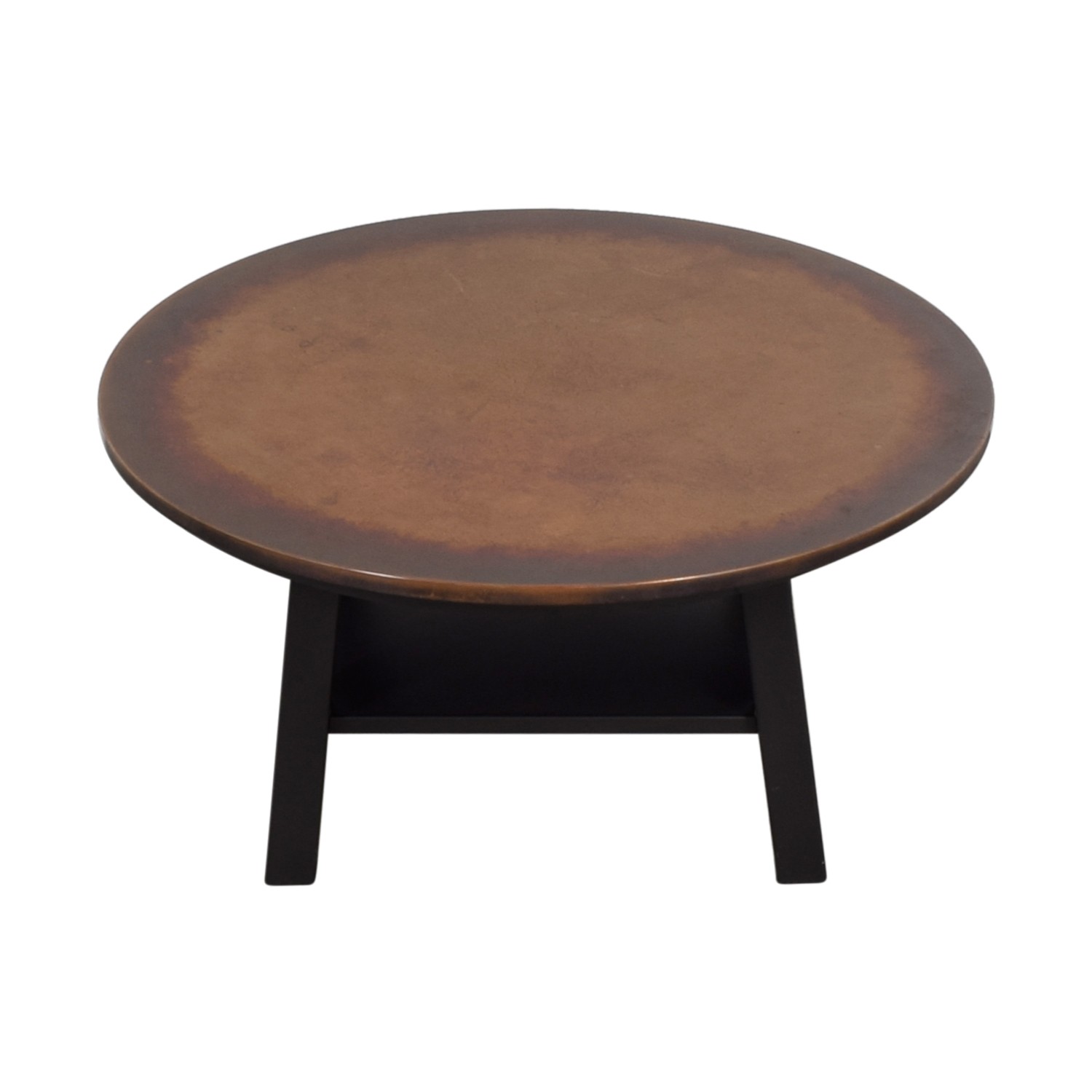 90 off round copper top coffee table tables