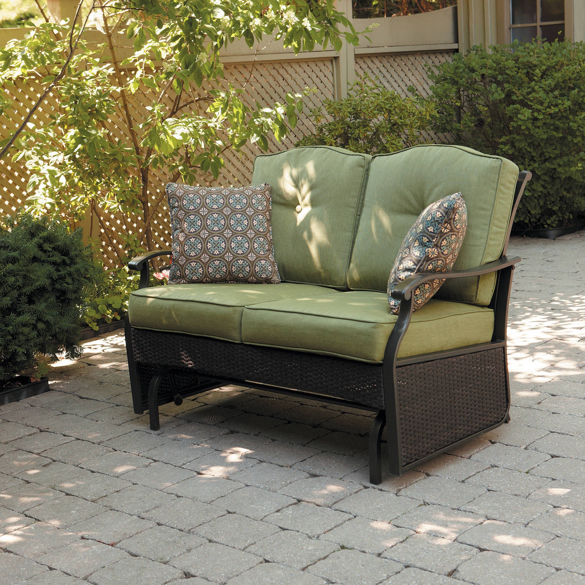 Better homes gardens providence 2 person outdoor glider