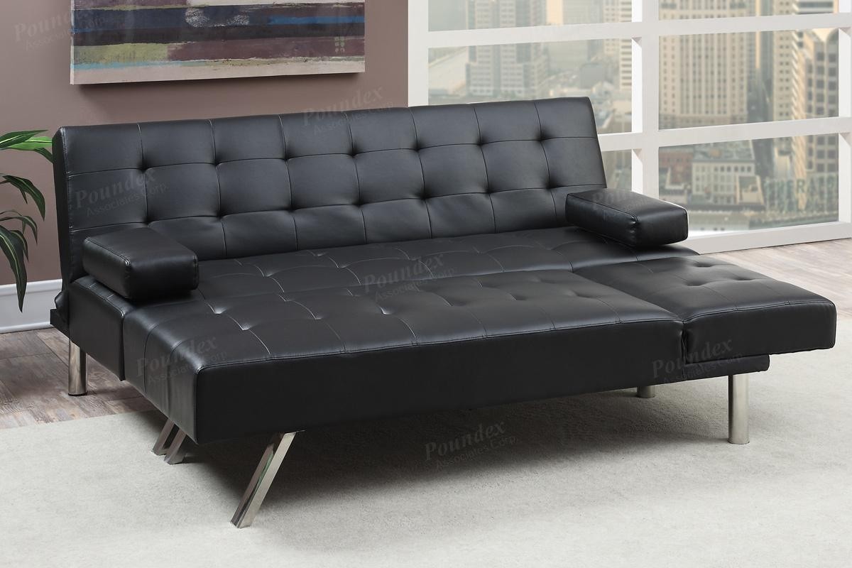 Black leather sectional sofa bed steal a sofa furniture
