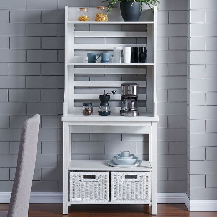 Breakwater bay furlow wood bakers rack wayfair in 2020