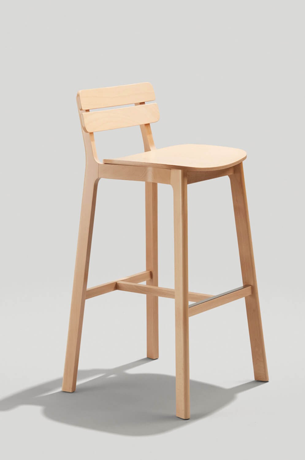 Buy brooke low back wooden bar stool free shipping