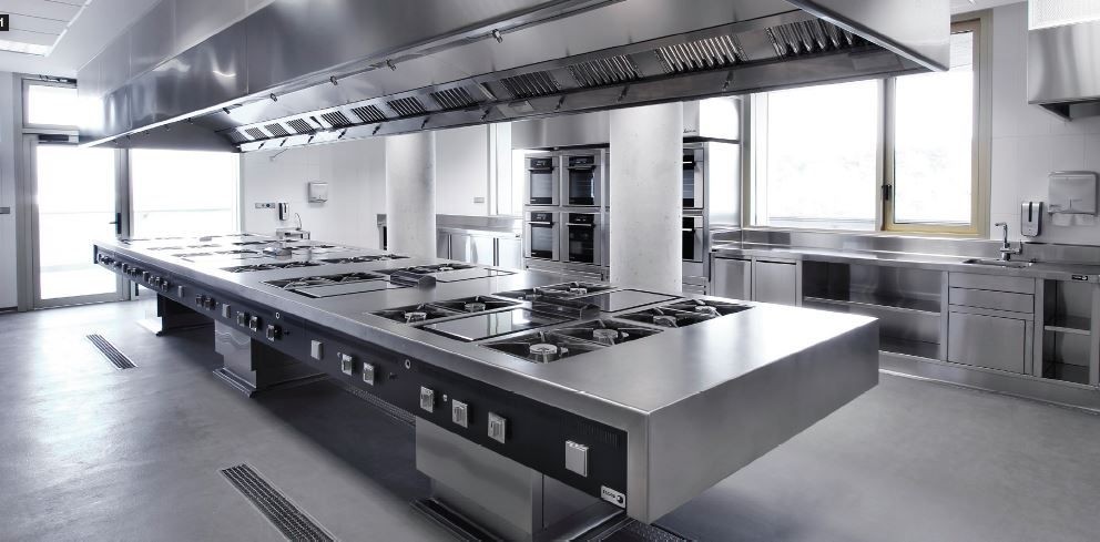 Commercial island cookline commercial kitchen design