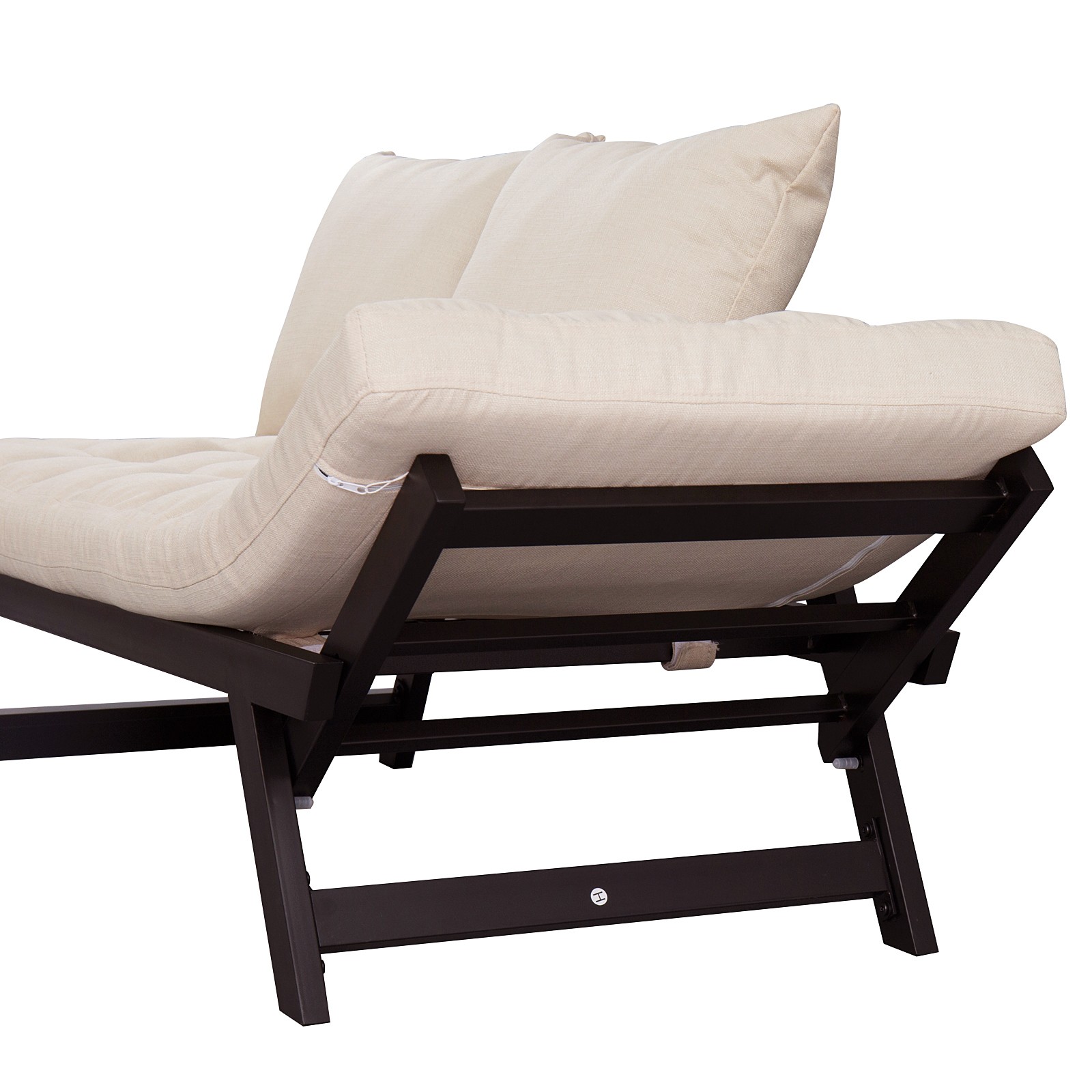 Convertible adjustable 3 position sofa bed couch chaise